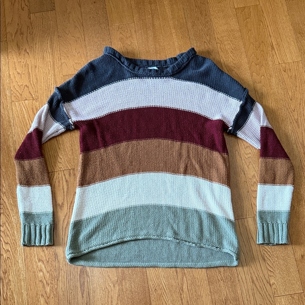 Colorful Striped Women's Sweater